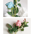 thumbnail image 5 of Namzi 3pcs 2 headed Rose Artificial Flowers, Fake flowers, Flores Artificiales Para, Wedding Decor, Red, 5 of 5