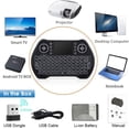 thumbnail image 4 of Mini Wireless Keyboard Remote Control with Touchpad Mouse Combo, Backlit 2.4GHz Mini Keyboard Wireless USB  for Android TV Box Smart TV PC PS3 Windows MacOS X, 4 of 5
