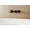 thumbnail image 4 of Kingston Brass KS5020RX Belknap Two-Handle Wall Mount Roman Tub Faucet, Matte Black, 4 of 7