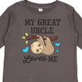 thumbnail image 4 of Inktastic My Great Uncle Loves Me with Sloth and Hearts Boys or Girls Long Sleeve Toddler T-Shirt, 4 of 5