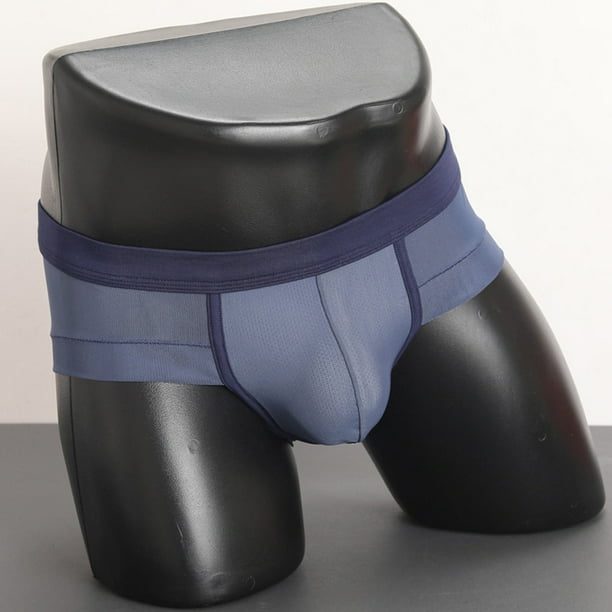Calzones Para Hombre, Pantalones Triangulares De Algodón Para Hombre, Cintura Baja, Secado Rápido, Malla Fina De Verano, Ropa Interior Totalmente Transparente