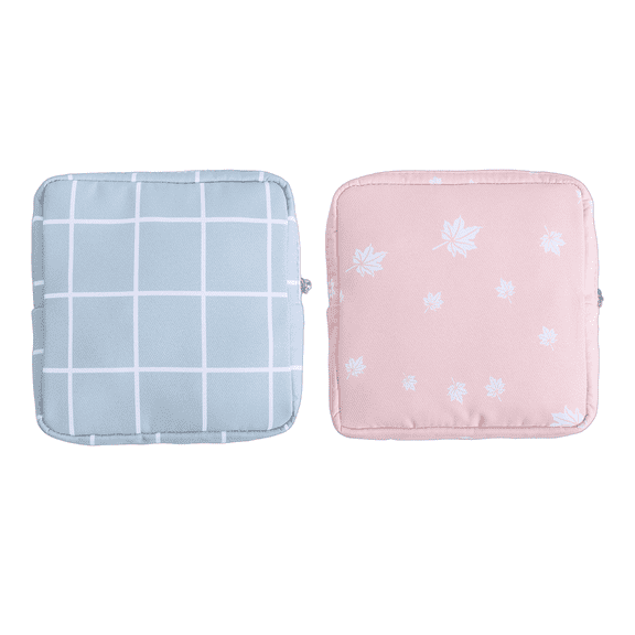 GASTROPOD 2Pcs Coin Purse,Storage Bag Travel Bags,Sanitary Napkin Storage Bag Zipper Pouch,Style 1