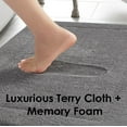 thumbnail image 2 of Oliver Brown Solid Print Traditional Bath Rugs, Gray, 17" x 24", 2-Pieces, 2 of 7
