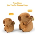 thumbnail image 2 of Capybara Plush Toys, 13" Cute Capybara Plush with Hamburger Backpack Stuffed Animals Plushies Doll Toy Kawaii Plush Doll Christmas Birthday Gifts for Kids Adults, 2 of 7