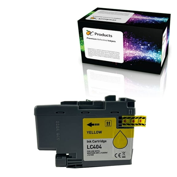 OCProducts Compatible Ink Cartridge Replacement for Brother LC404 Yellow for DCP-J1200 MFC-J1205W MFC-J1215W