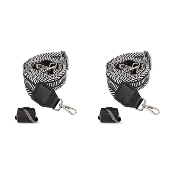maskred Adjustable Length Bag Shoulder Strap For Customizable Comfort Adjustable Length Bag Strap Silver buckle 2Set