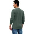 thumbnail image 5 of Iceglad Mens Fashion Casual Front Placket Basic Long Sleeve Henley T-Shirts, 5 of 9