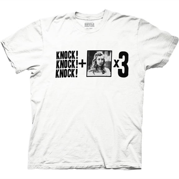 Big Bang Theory Knock Knock Knock   Penny x3 Men's T-Shirt, X-Large
