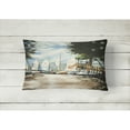 thumbnail image 2 of Carolines Treasures JMK1077PW1216 Sailing Lessons Sailboats Canvas Fabric Decorative Pillow  12H x16W multicolor, 2 of 3