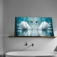 thumbnail image 2 of Hieng Canvas Wall Art For Living Room Modern Wall Decor For Office Black And White Blue Tree Wall Painting Scenery Wall Pictures Artwork For Bedroom Room Home Decor （Only canvas）, 2 of 6