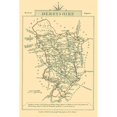 thumbnail image 3 of Cary 13x18 Black Modern Framed Museum Art Print Titled - Derbyshire County England - Cary 1792, 3 of 5