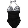 thumbnail image 4 of Women's V-Neck One-Piece Swimsuits, 4 of 5
