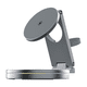thumbnail image 2 of Mr. Gadgets Base Cargador Inalambrico 3 En 1 Giratorio 360° Luz Led Rgb, Estación De Carga Qi2 Magnetica, Compatible Con Magsafe,aluminio, Para iPhone / AirPods/ Apple Watch Color Gris, 2 of 6