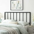 thumbnail image 2 of Headboard, Full Size, Metal Steel, Black, Modern Contemporary Urban Design, Bedroom Master Guest Suite, 2 of 7