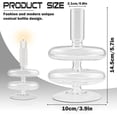 thumbnail image 2 of ABCISI Clear Taper Candle Holders, Glass Candle Stick Holder Modern Candle Holders for Tapered Candlesticks Wedding Reception Centerpieces Christmas（Transparent）, 2 of 7