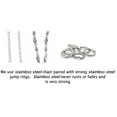 thumbnail image 5 of Hidden Hollow Beads Celtic Shapes Women's Stainless Steel Chain Fashion Lanyard Necklace, Jewelry ID Badge and Key Holder, 34 in., 5 of 6