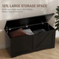 thumbnail image 4 of HOMCOM Storage Chest for Living Room, Storage Bench, 39.4"W, Black, 4 of 10