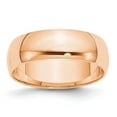thumbnail image 1 of 10k Rose Gold 6mm Plain Classic Dome Men's Wedding Band Ring Size 10, 1 of 2