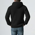thumbnail image 7 of uikmnh Mens Sweater Solid Color Hooded Sweater Coat Casual Warm Knit Cardigan Jacket Outerwear for Fall Winter Comfortable Versatile Style Size:3XL, 7 of 7