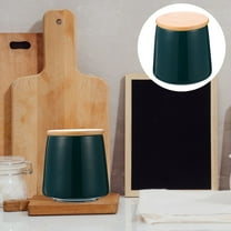 Milisten Green Ceramic Canister Set 1 Set 4.1x3.9in