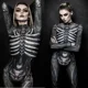 thumbnail image 2 of Mono de esqueleto de terror para mujer, disfraz de Halloween, cuerpo delgado de Humen, Zentai, calavera fantasma, traje ajustado, disfraz de carnaval, fiesta, 2 of 5