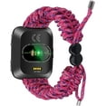 thumbnail image 7 of REQO Compatible with Fitbit Versa 2 Bands, Woven Nylon Friendship Rope Outdoor Survival Weave Adjustable Replacement Straps Wristbands Accessories for Versa Lite,Versa 2,SE, 7 of 7
