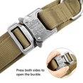 thumbnail image 3 of Durable Military Tactical Dog Collar Bungee Leash Set Pet Nylon Walking Training Collar For Medium Large Dogs German Shepard, 3 of 5