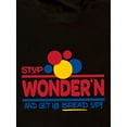 thumbnail image 3 of Camiseta informal de manga corta con estampado "Stop Wonder Get Bread" para todas las estaciones, cuello redondo, elegante, para mujer, para adultos, hombres, mujeres, adolescentes, jóvenes, deportes, 3 of 8