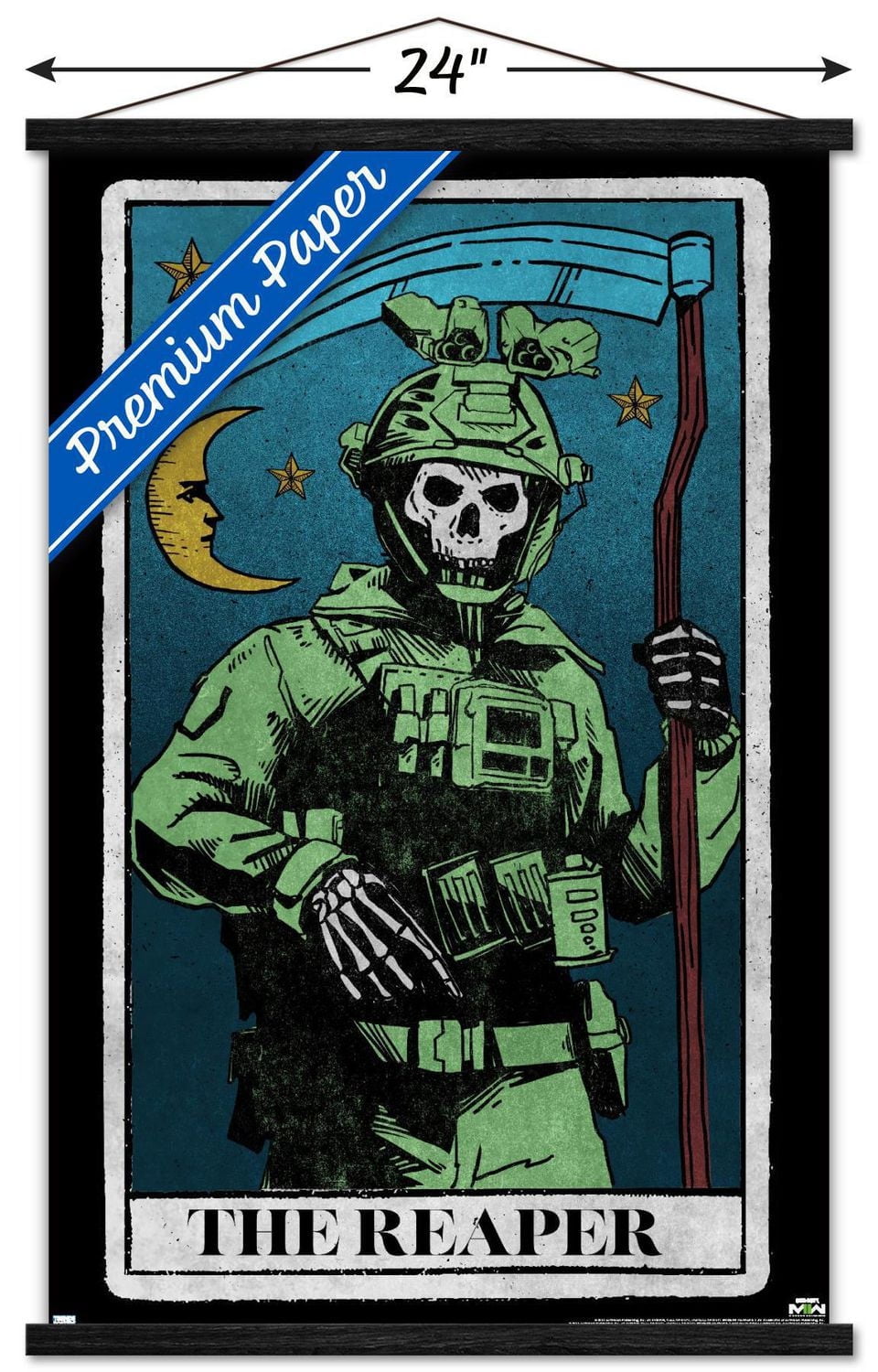 Call of Duty: Modern Warfare 2 - Ghost Tarot Card Wall Poster, 22.375" x 34"