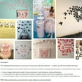 thumbnail image 5 of 48 pieces DIY Mirror Butterfly combination 3D Butterfly Wall Decal wall art decorationsilvery, 5 of 5
