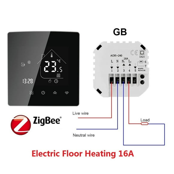 HEAT X5H Tuya WiFi / Smart Zigbee Thermostat Temperature Controller For Electric Floor/Water Heating/Water Gas Boiler ,Easily DIY