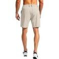 thumbnail image 5 of JoveMarine Men's Straight Leg Cargo Shorts with Zipper Pockets, Loose Fit Casual Work Shorts for Outdoor, Exercise and Daily Wear Beige L, 5 of 5