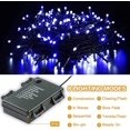 thumbnail image 3 of LED String Lights,132FT 300LED Waterproof Christmas Decoration Lights Outdoor Indoor Battery Operated Fairy Lights 8 Modes with Timer Function for Garden, Home, Party, Wedding, Birthday - Blue White, 3 of 7
