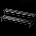 thumbnail image 2 of WinWay 2-5 Layers Acrylic Ladder Display Stand Perfume Doll Transparent Storage Rack,2 layers 29cm, 2 of 8