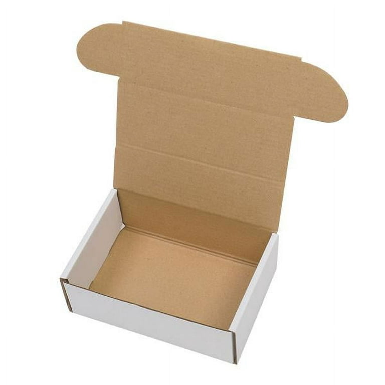 50-Pack White Corrugated Packaging Boxes 4x3x2, Bulk Small Cardboard  Foldable 194425680920
