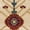 Ivory/Blue, variant on Safavieh Kashan Jarrett Oriental Area Rug, Ivory/Blue, 5'1" x 7'5"