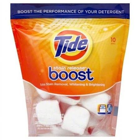 Tide Boost Stain Release In-Wash Booster, 10 Pacs