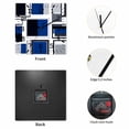 thumbnail image 2 of Blue Grey Geometric Wooden Wall Clock Silent Non Ticking, Abstract Art Irregular Contemporary Square Wall Clocks Battery Operated, Decor Clock for Home Office, Living Room, Kitchen, 12 Inch, 2 of 9
