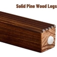 thumbnail image 6 of LKTART 52" Fluted Console Table, Retro Entryway Sofa Table with 3 Drawers & Solid Wood Legs, Storage Table with Open Shelf for Living Room Hallway Foyer，Espresso, 6 of 9