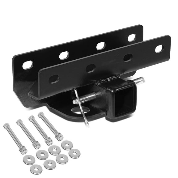DNA Motoring TH-N-022 For 2007-2018 Jeep Wrangler JK 2 inches Class 3 Trailer Towing Hitch Receiver Replacement W/ hitch pin 08 09 10 11 12 13 14 15 16