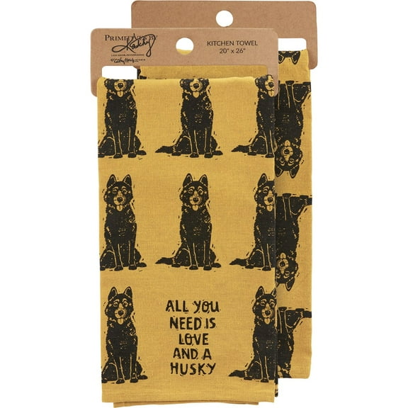 Kitchen Towel - Love And A Husky