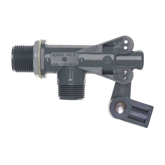 Kerick Float Valve,1 In,PVC,Bulkhead Mount PT100SS