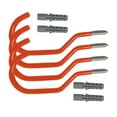 thumbnail image 2 of 4 ganchos de pared para colgar abrigos, resistentes, decorativos, para sombreros Naranja, 2 of 9