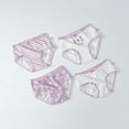 thumbnail image 3 of GYRATEDREAM 4 Pack Little Girls' Cotton Brief Breathable Toddler Panties Kids Assorted Bikini Underwears 2-10 Years, 3 of 4