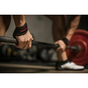 Harbinger Padded Cotton Weightlifting Support Straps Black, 21.5