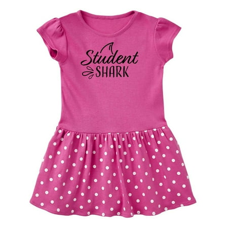

Inktastic Student Shark with Fin Gift Toddler Girl Dress