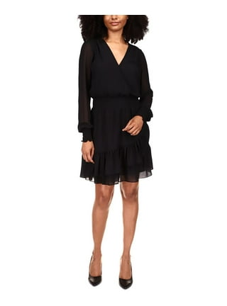 Michael michael kors long sleeve wrap clearance dress