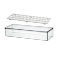 thumbnail image 2 of Organizador para refrigerador, organizador de tocador, contenedor de almacenamiento, organizador de cajones de cocina con tapa apilable para cucharas, Bandeja pequeña y de drenaje BLESIY Contenedor organizador de almacenamiento, 2 of 8