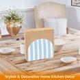 thumbnail image 5 of Dailycode Napkin Holder for Table Acrylic Kitchen Paper Tissue Dispenser, Light Blue and White Stripes, 5 of 9
