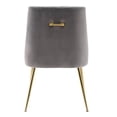 thumbnail image 6 of Marilyn Velvet Upholstered Accent Chair with Gold Metal Legs, 6 of 7